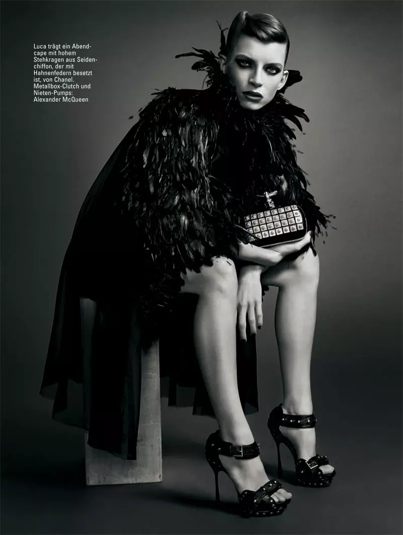 Luca Gadjus di Matthias Vriens-McGrath per Glamour Germany maggio 2011