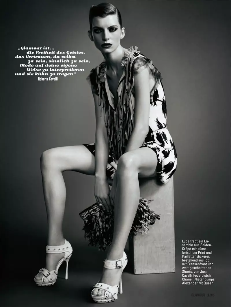 Luca Gadjus di Matthias Vriens-McGrath per Glamour Germany maggio 2011