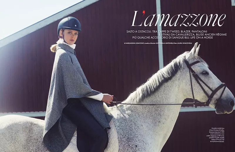 Frida Gustavsson Mukhang Equestrian Chic para sa ELLE Italy