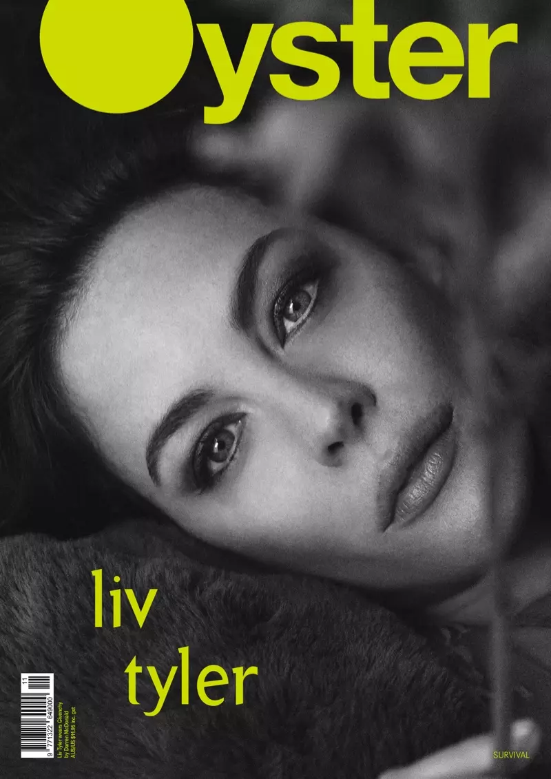 Photo de couverture du magazine Liv Tyler Oyster 2018