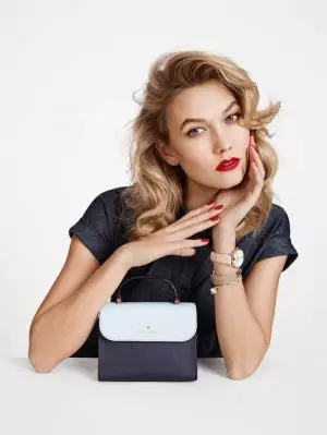 Karlie Kloss yog Nyiaj so koobtsheej Glam rau Kate Spade