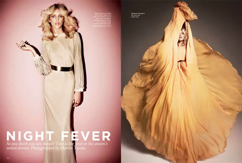 Anja Rubik per Vogue Australia aprile 2011 di Marcin Tyszka