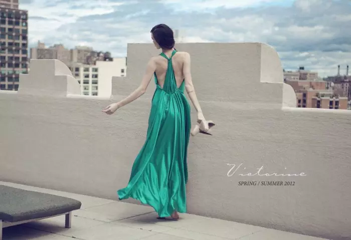 Simone Kerr pour Victorine Spring 2012 Lookbook par Justin Hollar