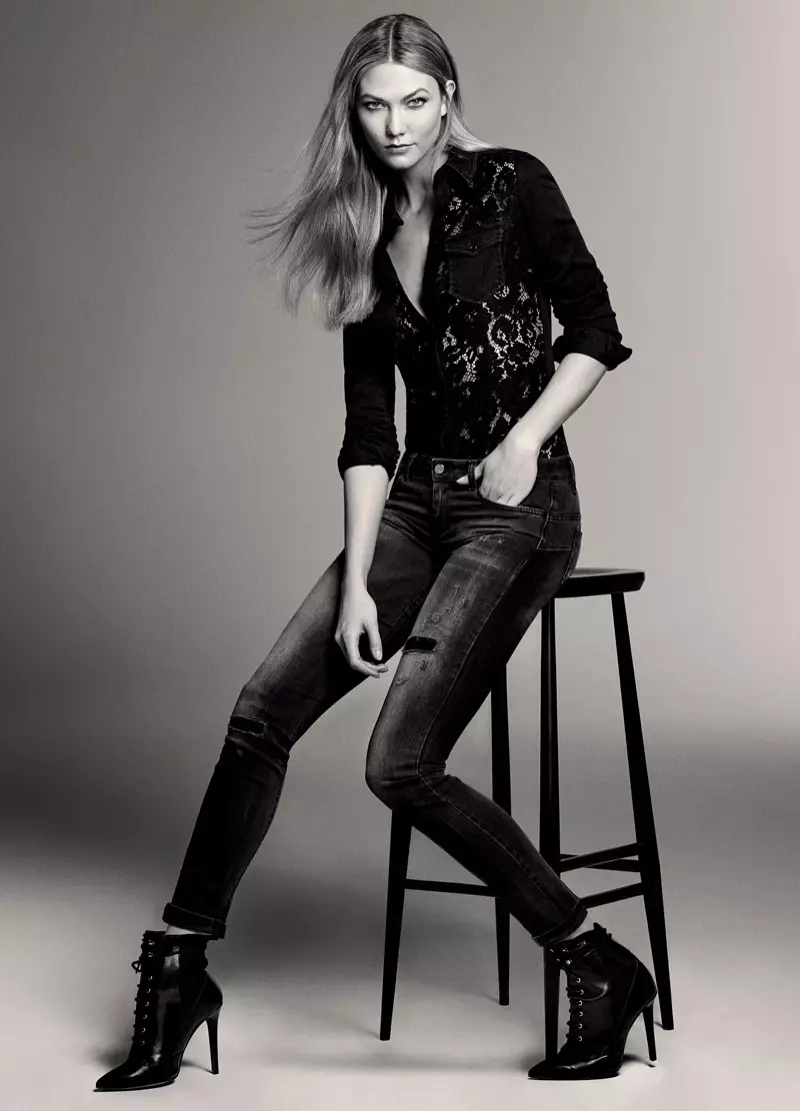 Karlie Kloss dans le catalogue automne-hiver 2016 de Liu Jo Blue Denim