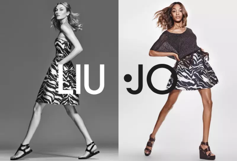 Karlie Kloss & Jourdan Dunn Reuni kanggo Liu Jo's Spring 2016 Ads