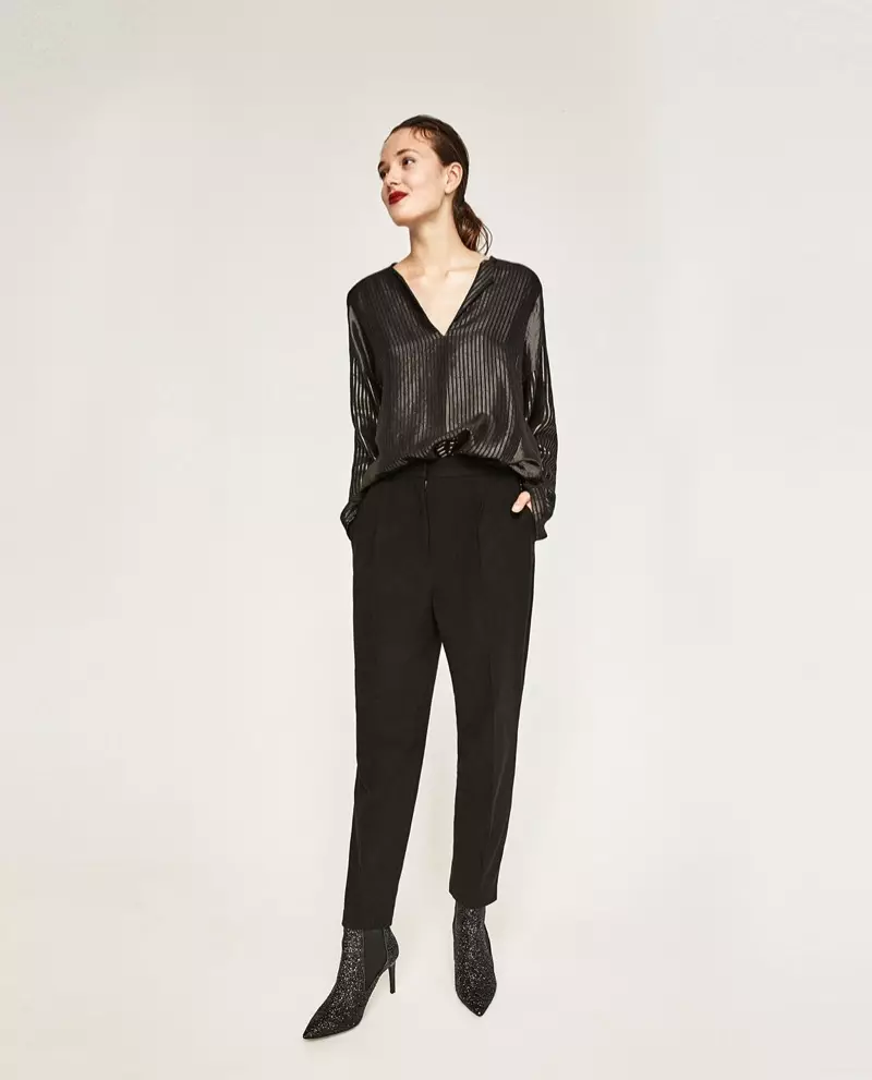 Zara na High-Waist Trousers