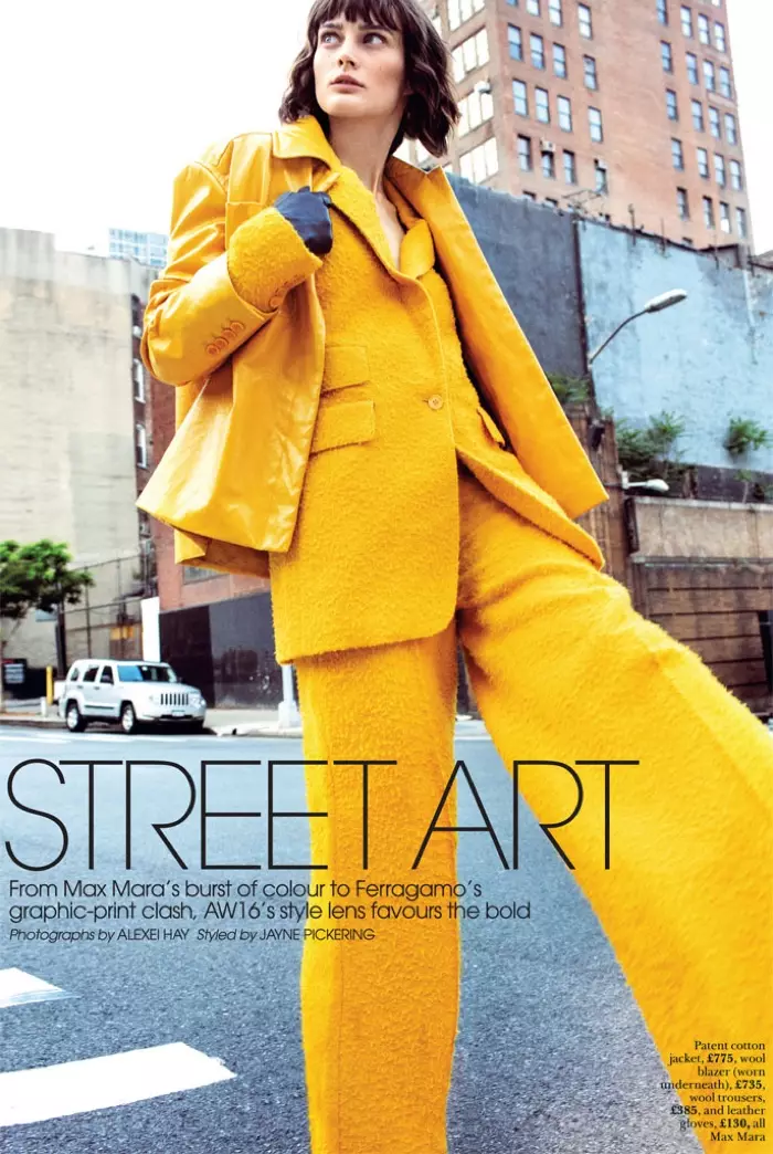 Sibui Nazarenko Models Colorful Street Style for Marie Claire UK