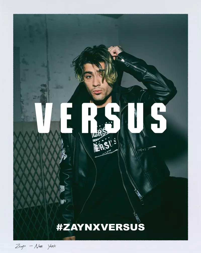 Versus Versace 콜라보레이션 캠페인에 출연한 가수 Zayn Malik