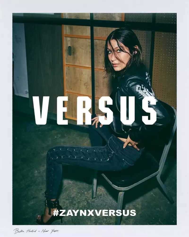 Versus Versace e senola tšebelisano ea eona le Zayn Malik, e hlophisitsoeng ke Bella Hadid