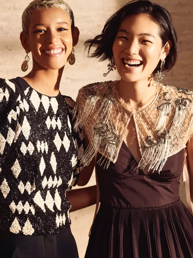 Dilone en Chiharu Okunugi verskyn in H&M Conscious Exclusive herfs-winter 2019-veldtog
