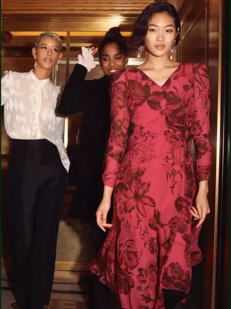 Naomi, Dilone ir Chiharu Front H&M Conscious išskirtinė 2019 m. rudens kampanija