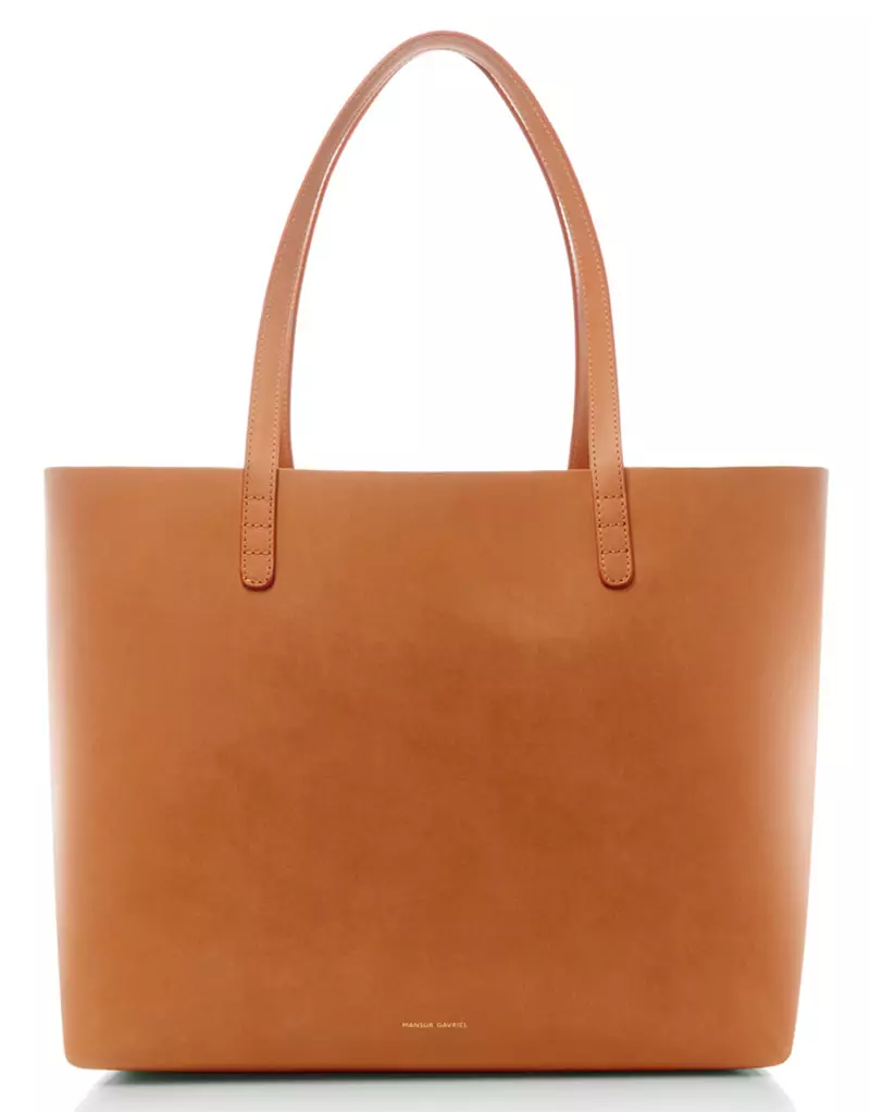 Mansur Gavriel Cammello 和金色托特包