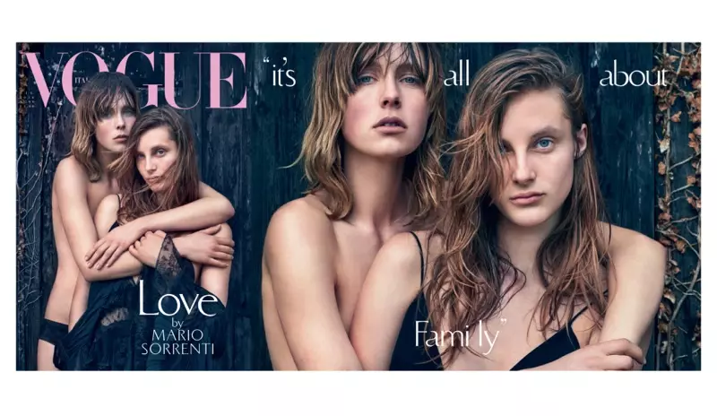 Edie และ Olympia Campbell ขึ้นปกนิตยสาร Vogue Italia ฉบับเดือนมิถุนายน 2559