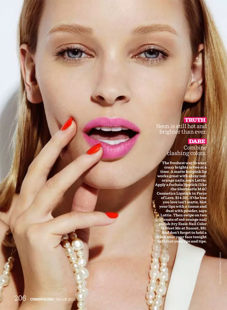 Pernilla Fransander de Jamie Nelson pentru Cosmopolitan martie 2012