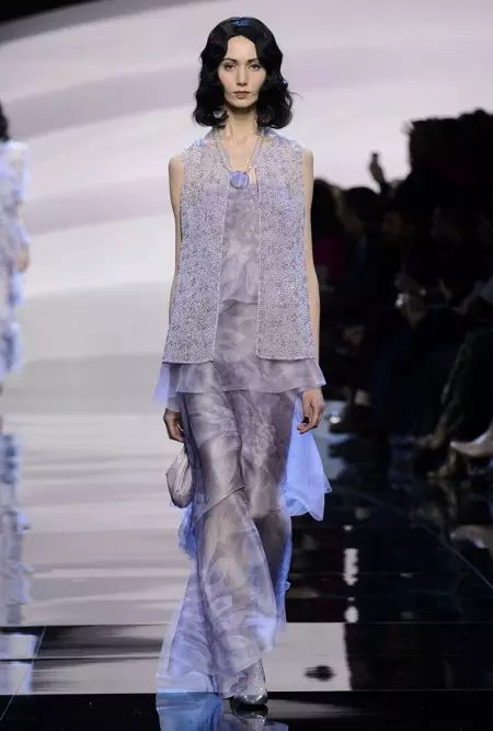 Armani Prive Spring 2016: Ọhụụ na Lilac