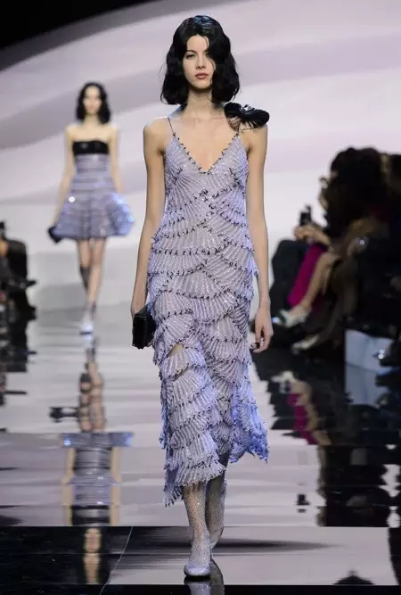 Armani Prive Spring 2016: Бачанне ў бэзавым колеры