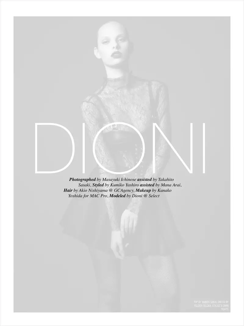 Dioni Tabbers voor Prim Magazine Issue #11 door Masayuki Ichinose