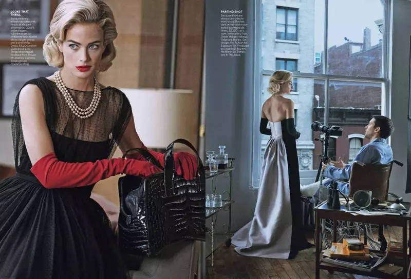 Carolyn Murphy na Tobey Maguire Pose maka Peter Lindbergh na Vogue US Eprel 2013