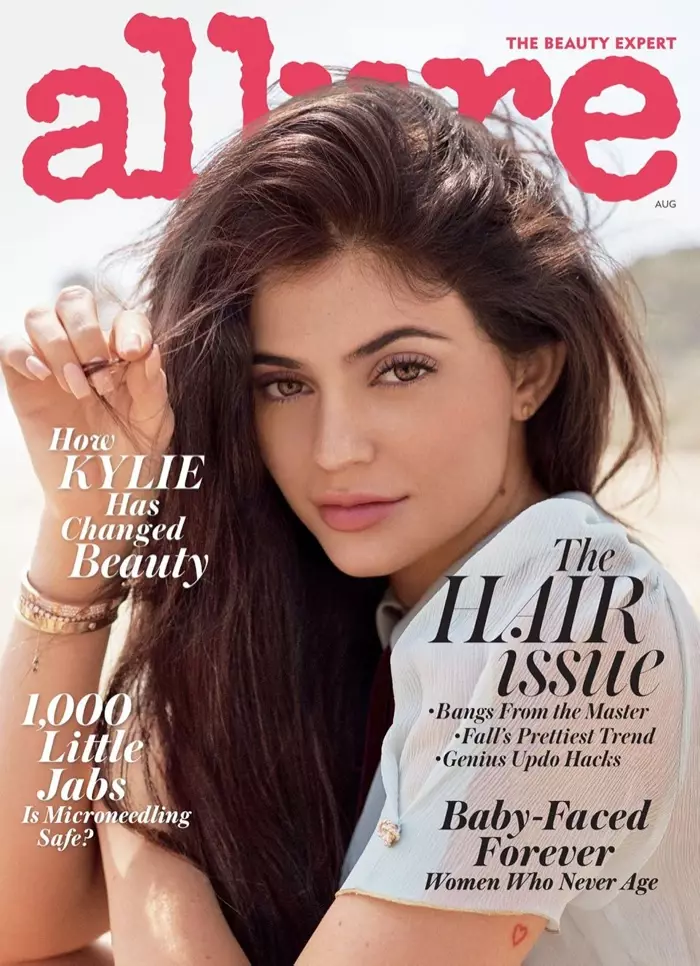 Kylie Jenner op Allure Magazine augustus 2016 Cover