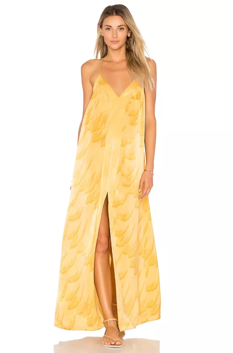 لباس مجلسی هارلو x REVOLVE Brynn Maxi در پر زرد 208 دلار