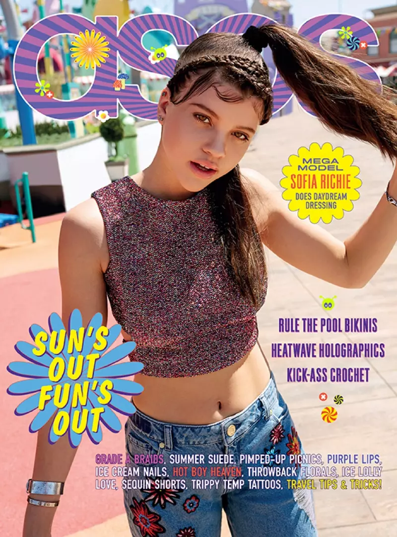 U-Sofia Richie ubeka i-cover kaJulayi ye-2015 ye-ASOS Magazine