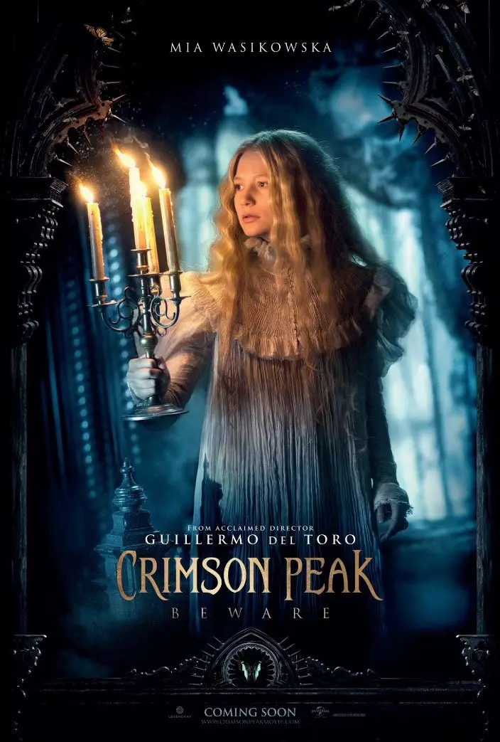 Mia Wasikowska sul poster di Crimson Peak