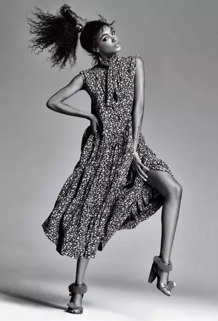 Jourdan Dunn เพิ่มความหรูหราในรีสอร์ตเพื่อมองหา ELLE Brazil