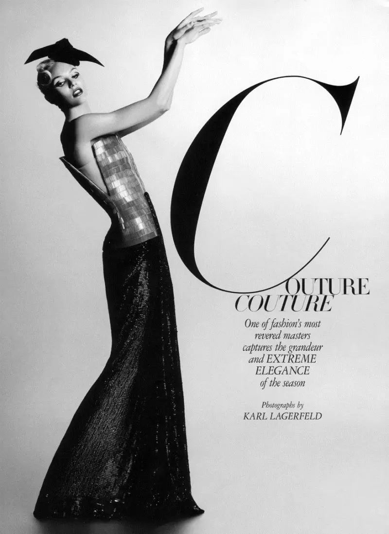 Candice Swanepoel ni Karl Lagerfeld para sa Harper's Bazaar US