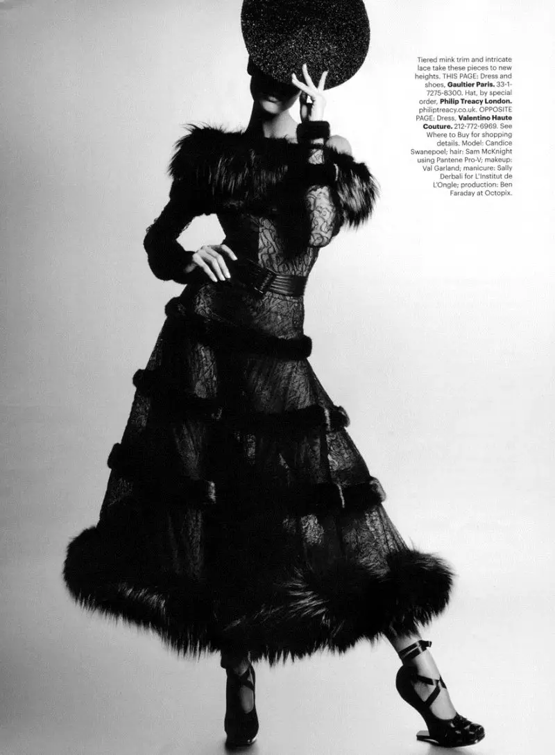 Candice Swanepoel na Karl Lagerfeld don Harper's Bazaar US