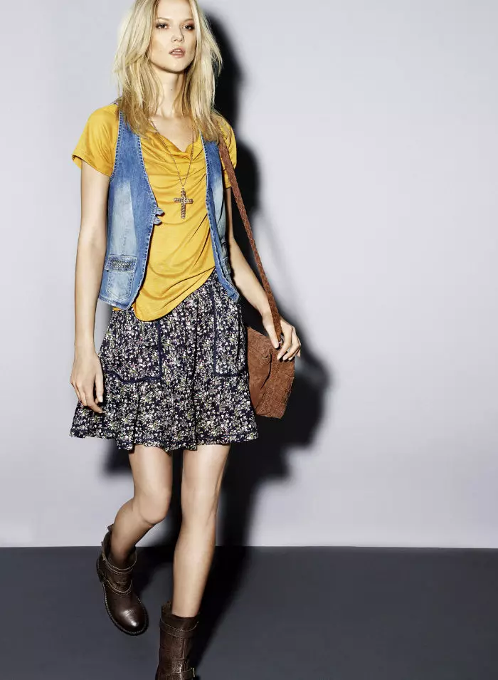 Kasia Struss & Emma Xie pou Mango Pre-Fall 2011 Lookbook