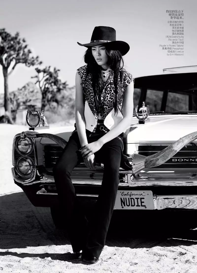 Liu Wen por Mark Segal para Vogue China maio 2011