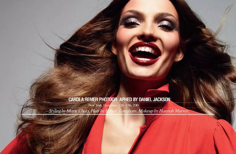 Carola Remer โดย Daniel Jackson สำหรับ Self Service S/S 2011