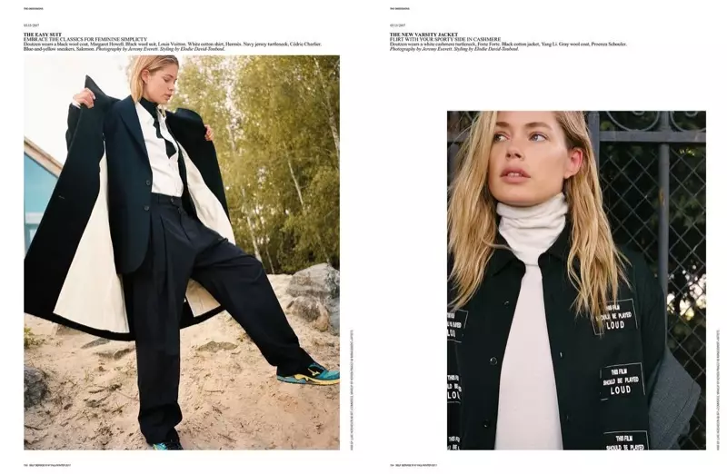 Doutzen Kroes Layers Up in Fall Fashions for Self Service