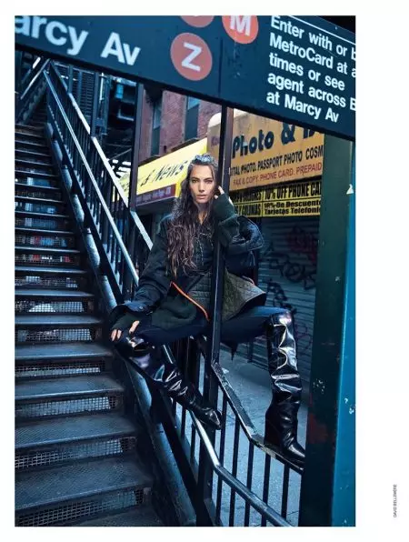 Jessica Miller Menjadi Model Street Chic Style untuk Marie Claire Italy