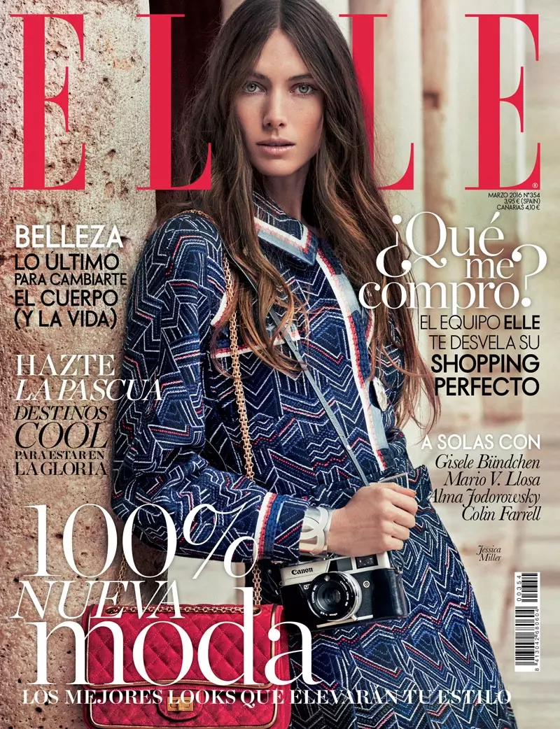 Jessica Miller a ELLE Spain Portada de març de 2016