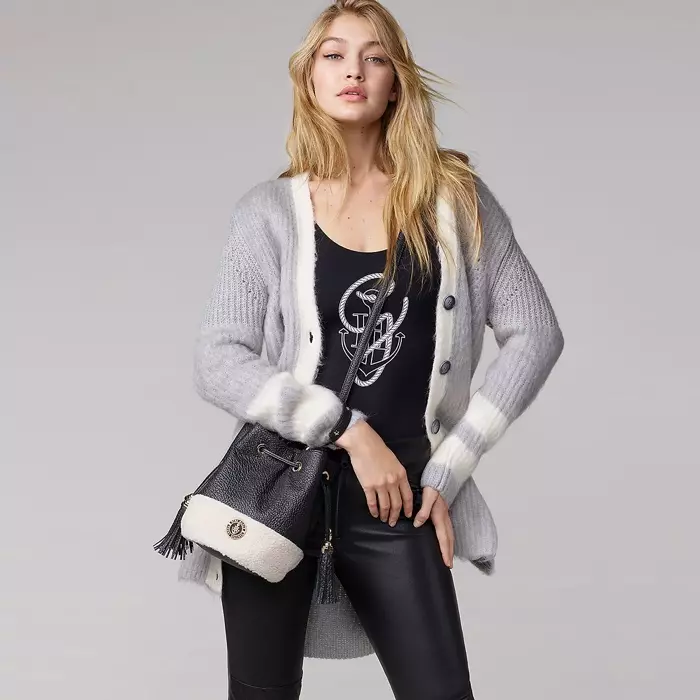 Tommy Hilfiger x Gigi Hadid Langer Cardigan aus Wolle