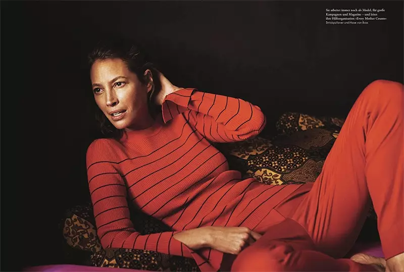 Christy Turlington är en naturlig skönhet i Zeit Magazine