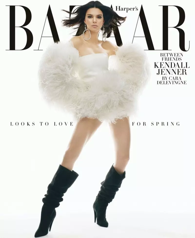 Kendall Jenner ji bo Harper's Bazaar Barên Biharê Digire