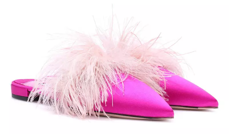 Baal Prada oo Jaray Satin Slippers $620