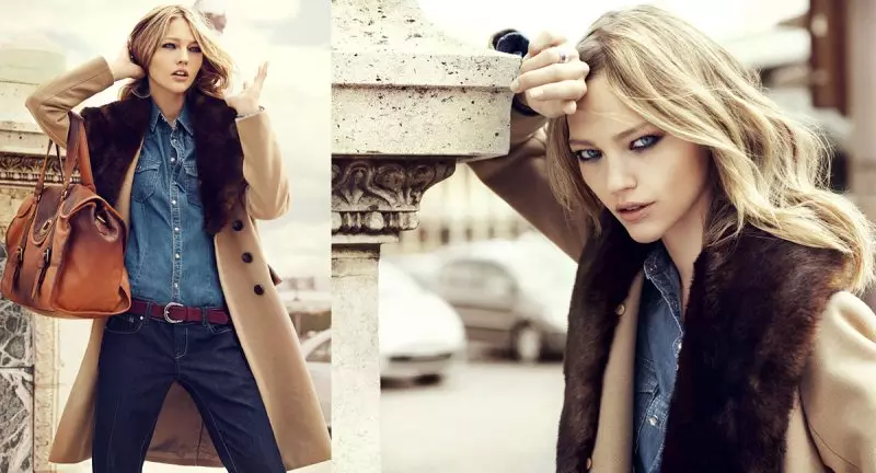 Sasha Pivovarova wa Reserved Fall 2011 Campaign