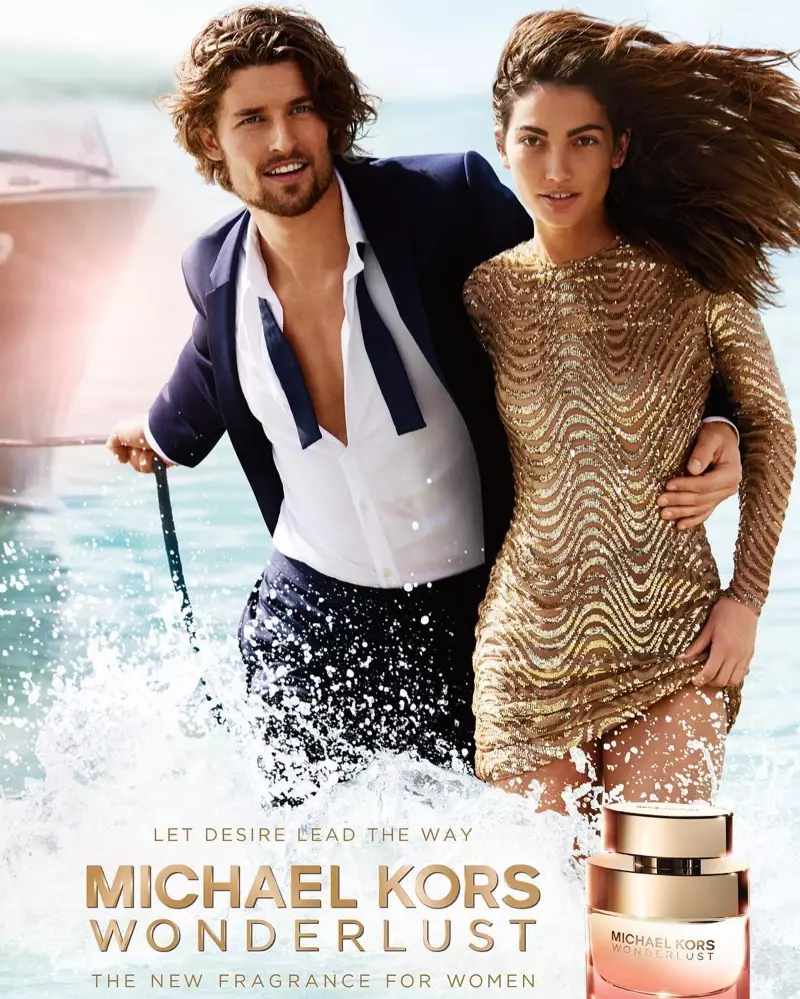 Lily Aldridge แสดงในแคมเปญน้ำหอม Wonderlust ของ Michael Kors