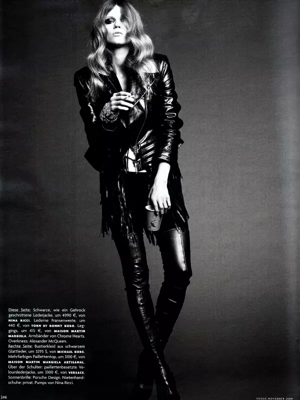 Masha Novoselova ni Tesh para sa Vogue Germany Nobyembre 2009