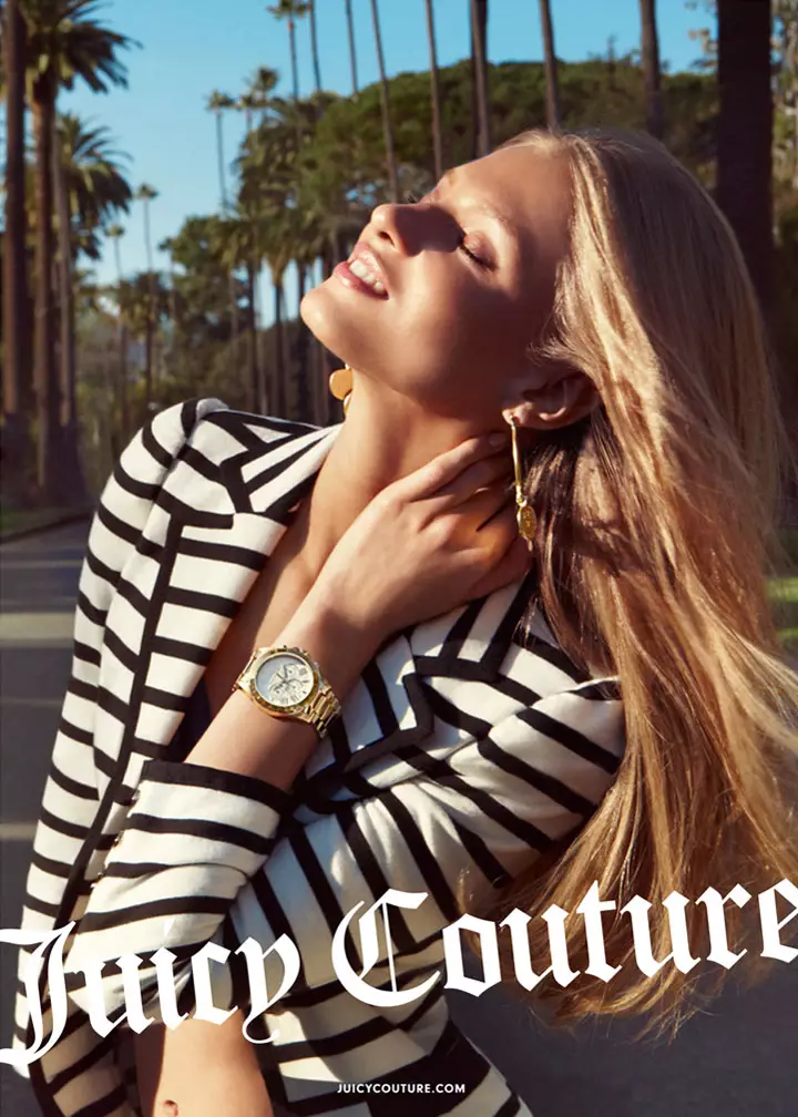 Anna Selezneva សម្រាប់យុទ្ធនាការ Juicy Couture Spring 2012 ដោយ Inez & Vinoodh