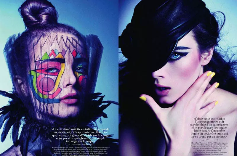 Anna de Rijk oleh Inez & Vinoodh untuk Vogue Paris Mac 2011