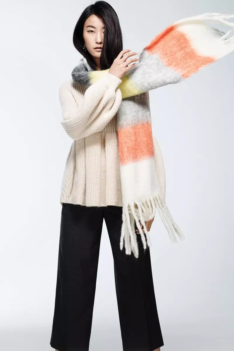 Anthropologie Striped Solstice Scarf, เสื้อกันหนาว Mes Demoiselles Tenney Pullover