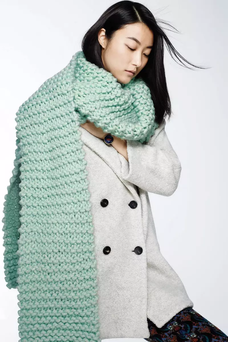 Anthropologie Snow Day Scarf, MiH Larking Peacoat