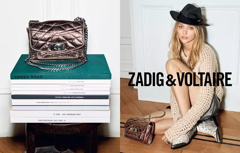 Sasha Pivovarova Akubwereranso Zadig & Voltaire Fall 2015 Ads