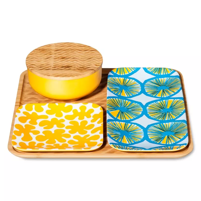 Target x Marimekko Bamboo Serving Set