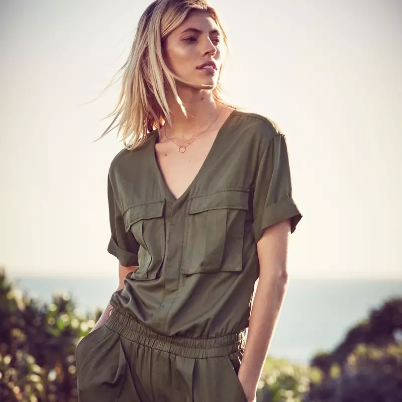 H&M Lyocell-Blend Jumpsuit و گردنبند همراه با آویز