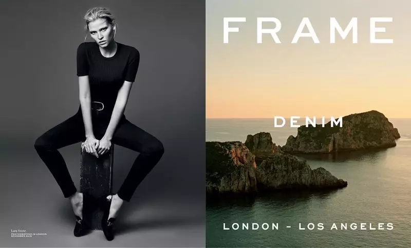 Lara Stone Frame Denim Spring / Summer 2016 Campaign